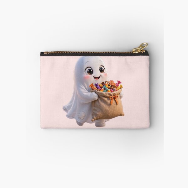 Item preview, Cute Ghost Holding Bag Of Halloween Candy designed and sold by Artistprinter.