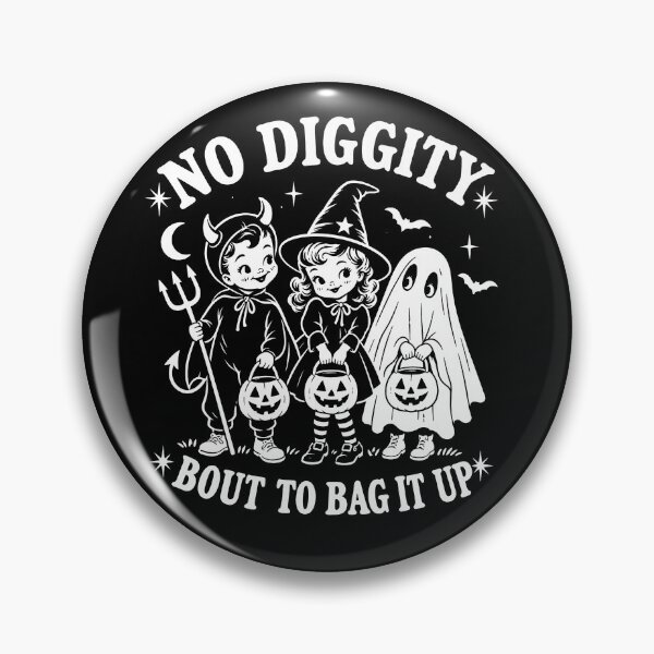 Item preview, No Diggity Halloween Shirt, Bout To Bag It Up, Retro Spooky designed and sold by art-sit-xky.