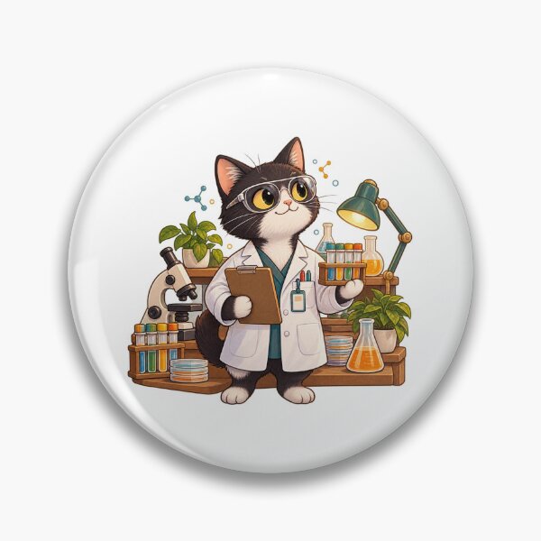 Item preview, Chemistry Cat – Laboratory Supervisor Science Mascot designed and sold by TheRandomHuman.