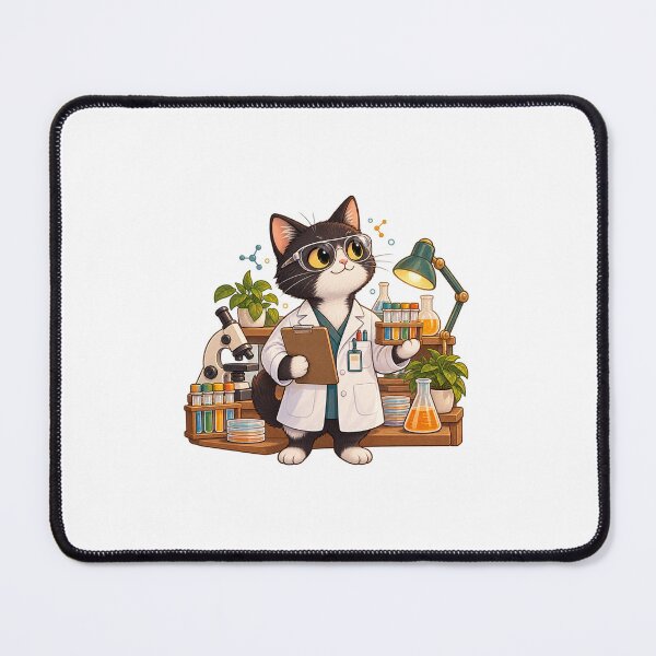Item preview, Chemistry Cat – Laboratory Supervisor Science Mascot designed and sold by TheRandomHuman.