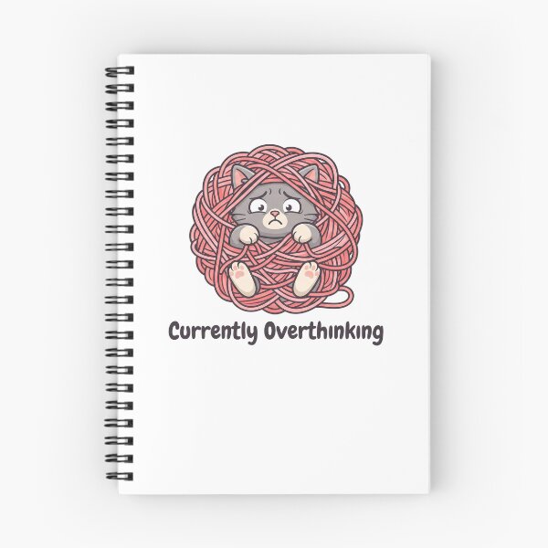 Item preview, Currently Overthinking Yarn Cat designed and sold by Rariks.