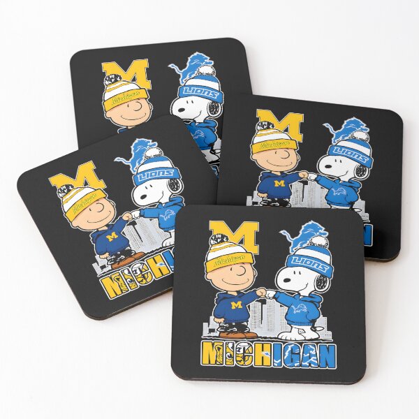 Item preview, Charlie Brown Snoopy Michigan Lionss Fist Bump designed and sold by LucianaMoraes.