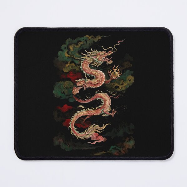 Item preview, Mythical Chinese Red Dragon Asian Fantasy Art designed and sold by bvdesignart.