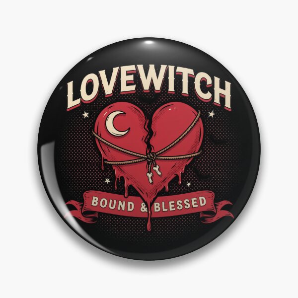 Item preview, Lovewitch Bound Heart Halloween Design Graphic Tee v4 designed and sold by DarylWelsh2024.
