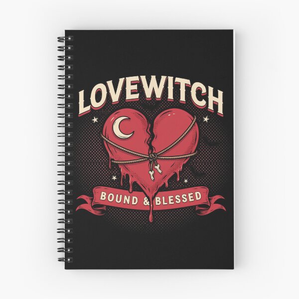 Item preview, Lovewitch Bound Heart Halloween Design Graphic Tee v4 designed and sold by DarylWelsh2024.