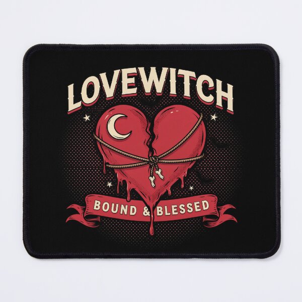 Item preview, Lovewitch Bound Heart Halloween Design Graphic Tee v4 designed and sold by DarylWelsh2024.