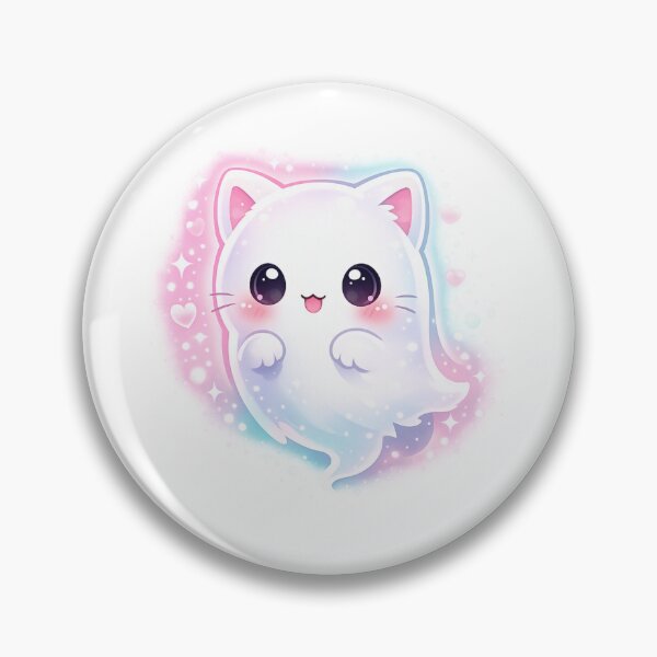Item preview, Pastel Kawaii Chibi Ghost Cat designed and sold by Sommium .