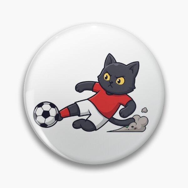 Item preview, Black Cat Soccer Slide Tackle designed and sold by Rariks.