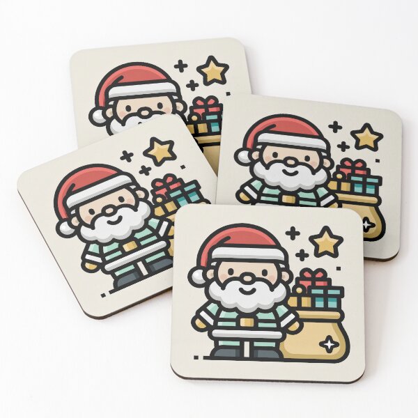 Item preview, Cute Santa Claus with Gift Bag Illustration designed and sold by colorful-white.