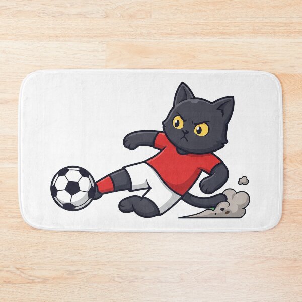 Item preview, Black Cat Soccer Slide Tackle designed and sold by Rariks.