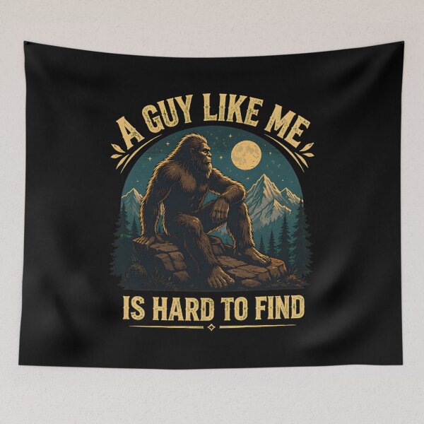 Item preview, funny bigfoot retro sasquatch designed and sold by hugoinkcoast.