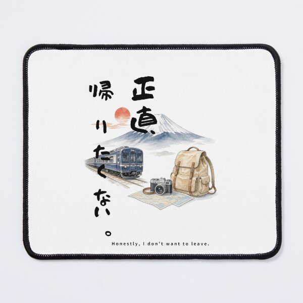 Item preview, Honestly I Dont Want to Leave | Japan Train Trip | Japanese Design designed and sold by JapanMemoir.