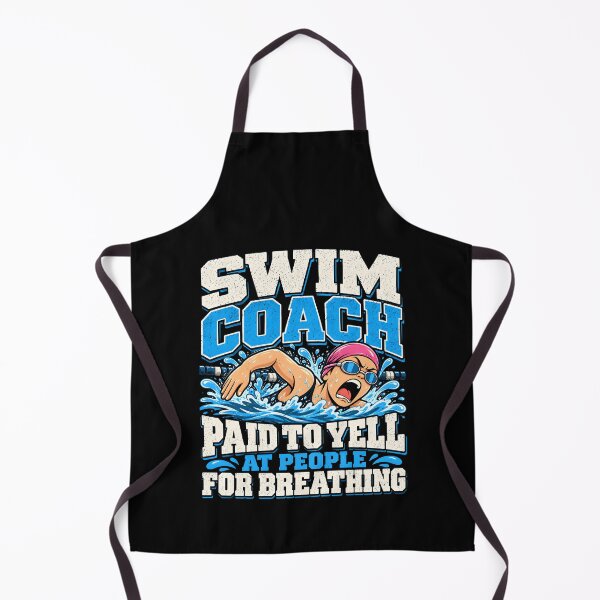 Item preview, Swim coach Paid to yell at people for breathing designed and sold by Ajahakodoma.