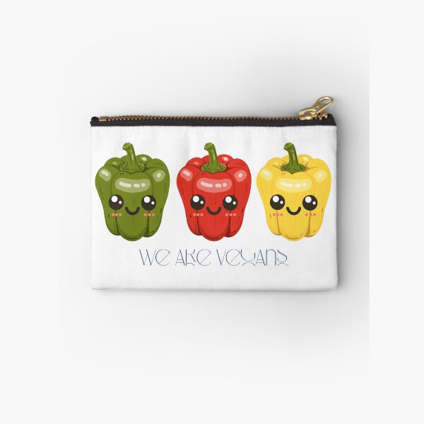 Item preview, Cute Bell Peppers We Are Vegans - Funny Kawaii Vegetable Art designed and sold by poonzapoon.