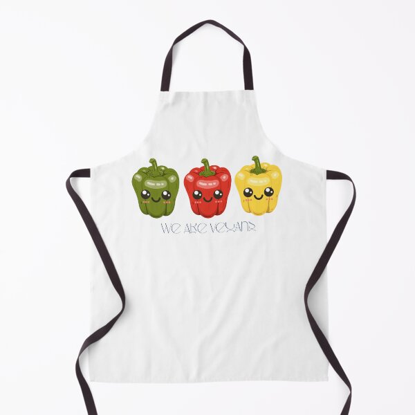 Item preview, Cute Bell Peppers We Are Vegans - Funny Kawaii Vegetable Art designed and sold by poonzapoon.