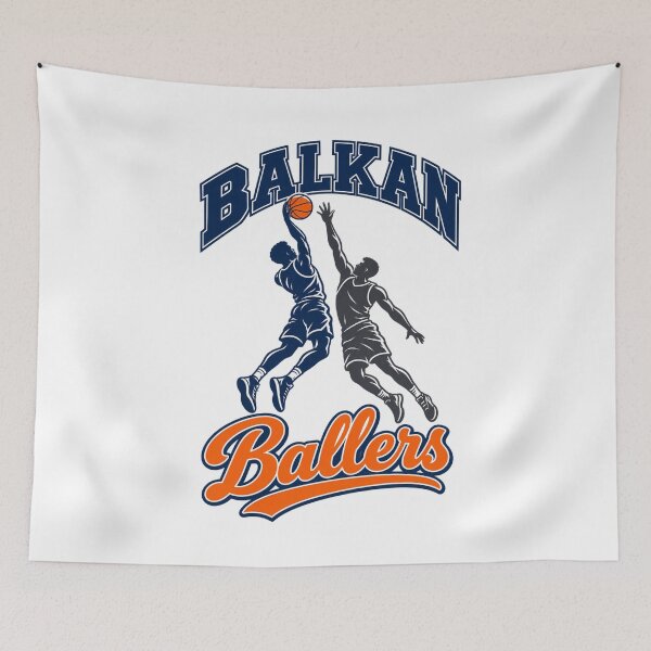 Item preview, Balkan Ballers Basketball Sports Player Retro Graphic designed and sold by Whirx.