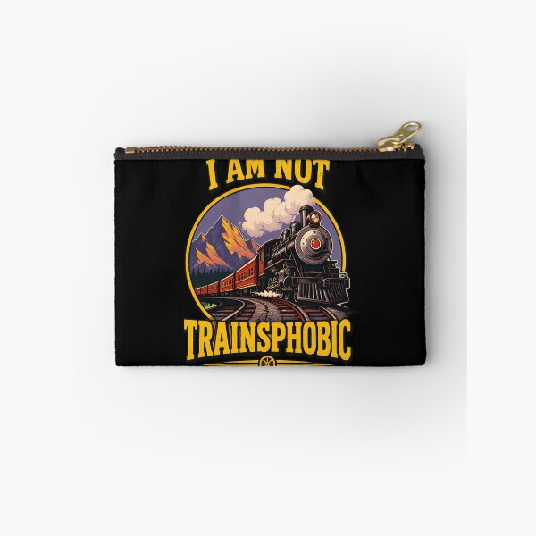 Item preview, i am not trainsphobic funny train saying quote men women designed and sold by hugoinkcoast.