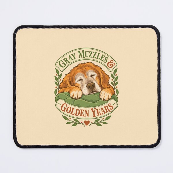 Item preview, Gray Muzzles Golden Years Senior Dog designed and sold by KAYJAY DESIGNS.