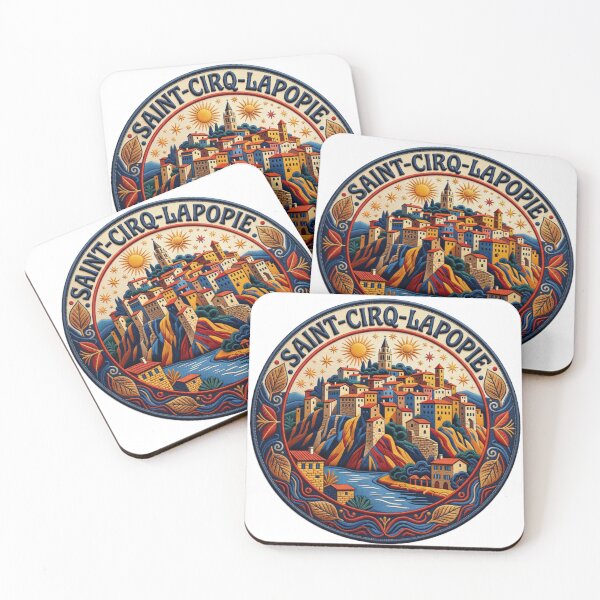 Item preview, Saint Cirq Lapopie France Medieval Cliff Village Embroidered Patch Sticker designed and sold by Imaginarium of Chaos falcon88 .