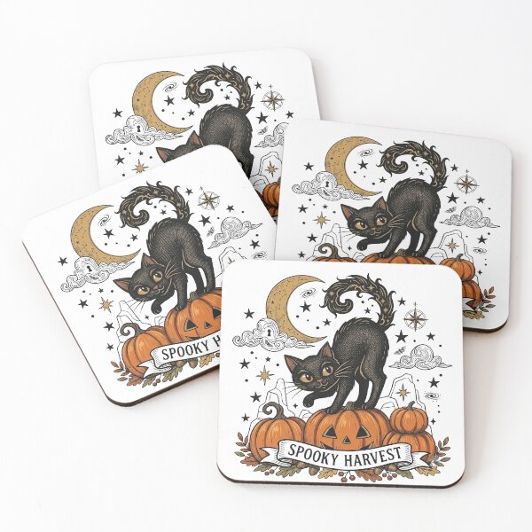 Item preview, Spooky Harvest Black Cat designed and sold by Blueberiteen.
