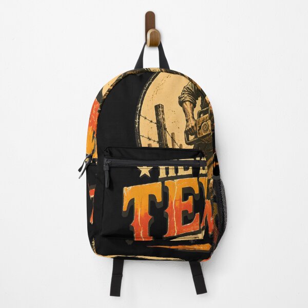 Item preview, hes from texas i can tell chainsaw horror halloween designed and sold by hugoinkcoast.