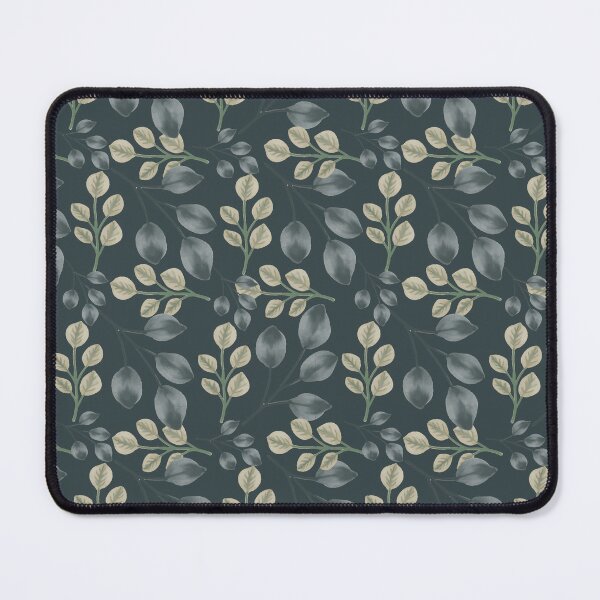 Item preview, Botanical Foliage Dark Slate Teal Seamless Pattern Art designed and sold by Jyoti Digital Artist.