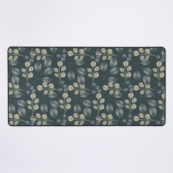 Item preview, Botanical Foliage Dark Slate Teal Seamless Pattern Art designed and sold by Jyoti Digital Artist.