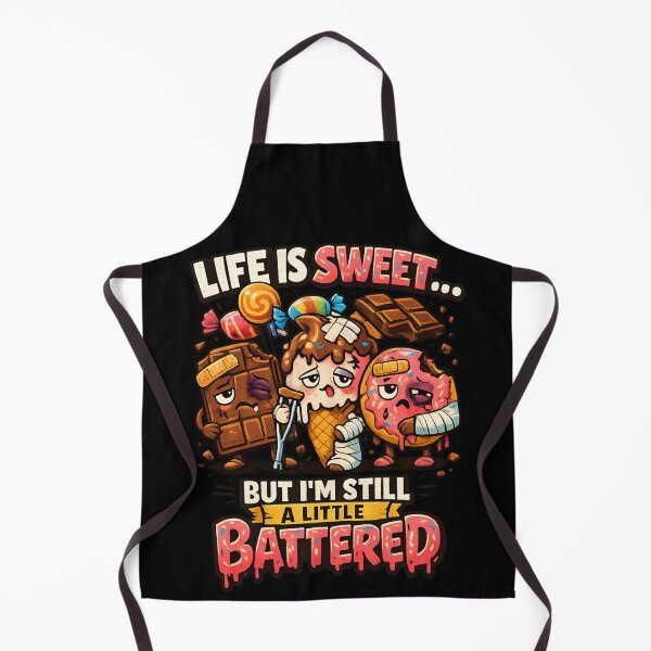 Item preview, Life Is Sweet But I'm Still A Little Battered – Funny Candy Humor designed and sold by SidTastic .
