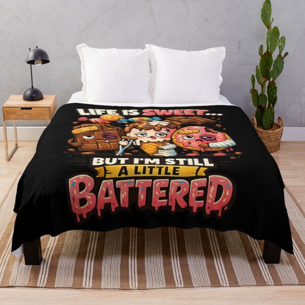 Item preview, Life Is Sweet But I'm Still A Little Battered – Funny Candy Humor designed and sold by SidTastic .