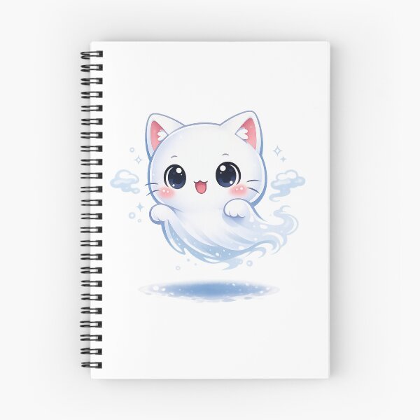 Item preview, Kawaii Chibi Ghost Cat designed and sold by Sommium .