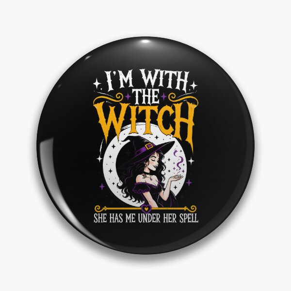 Item preview, I'm with The Witch Funny Halloween Couples Costume designed and sold by hugoinkcoast.