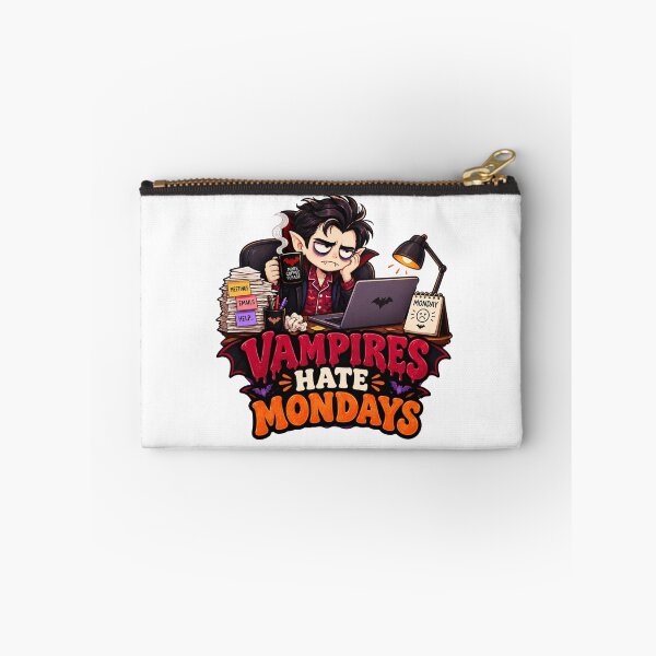 Item preview, Vampires Hate Mondays Halloween Design, Funny Coffee Vampire, Monday Humor, Spooky Office Design designed and sold by Pixanova.