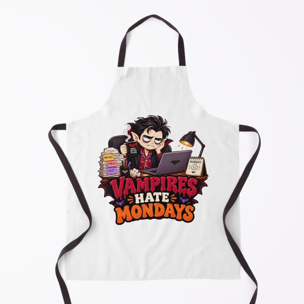 Item preview, Vampires Hate Mondays Halloween Design, Funny Coffee Vampire, Monday Humor, Spooky Office Design designed and sold by Pixanova.