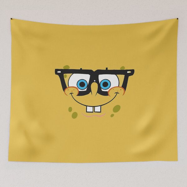 Item preview, SpongeBob Nerd Glasses Funny Face designed and sold by MaremmaStudio.