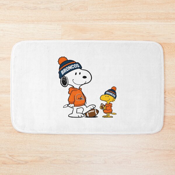 Item preview, Denver Broncos Inspired Football Snoopy and Woodstock Fan Art Design designed and sold by TheNotesPoster.