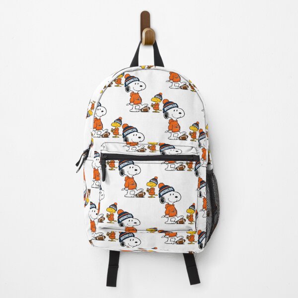 Item preview, Denver Broncos Inspired Football Snoopy and Woodstock Fan Art Design designed and sold by TheNotesPoster.