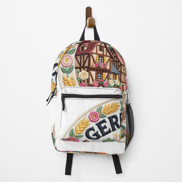 Item preview, Gerberoy France Rose Village Embroidered Patch Sticker designed and sold by Imaginarium of Chaos falcon88 .