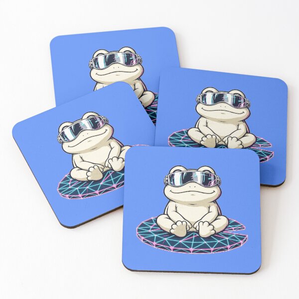 Item preview, Holographic Frog Synthwave Retro Future designed and sold by KungPowUnicorn.