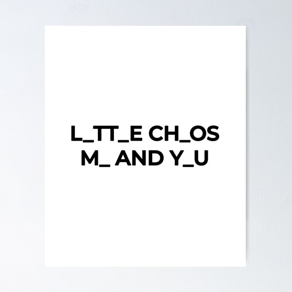 Item preview, Little Chaos Me and You | Chaos Couple Gift designed and sold by FMproject.