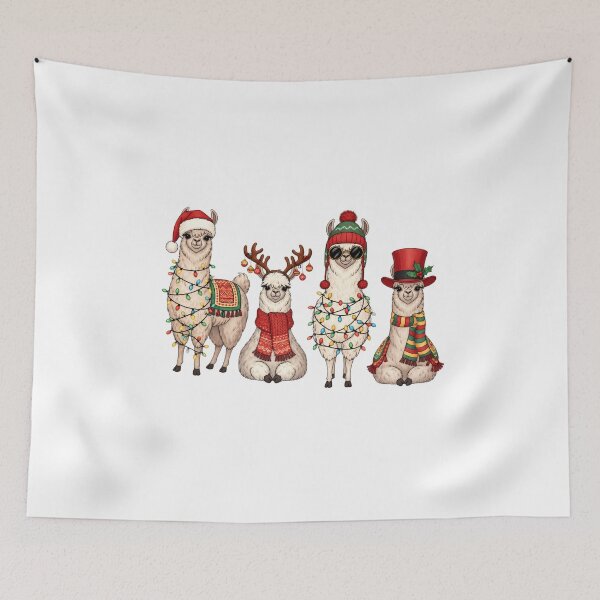 Item preview, Funny Llama Christmas designed and sold by LeonellDavy.