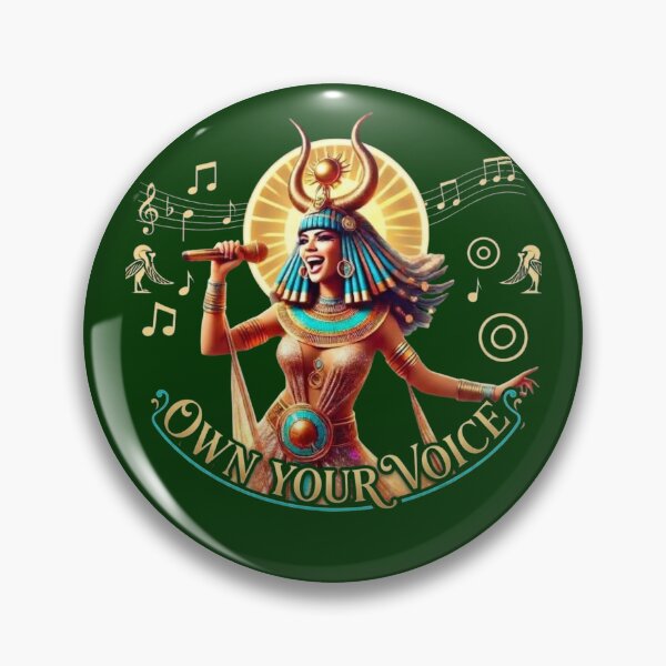 Item preview, Own Your Voice | Ancient Egypt Strong Woman Singer mental health inspiration designed and sold by Soft Strength Studio.