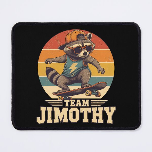 Item preview, team jimothy raccoon retro sunset vintage designed and sold by SketchDrSketch.