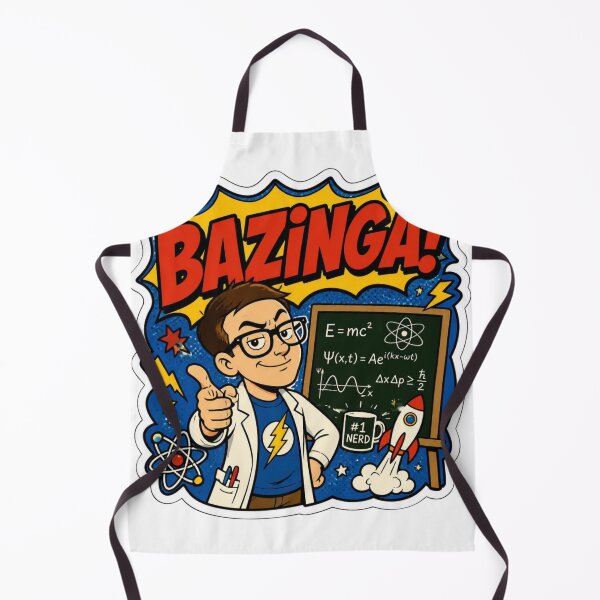 Item preview, Bazinga Comic Pop Art Sheldon Cooper Sticker designed and sold by drdoodle92 Art.