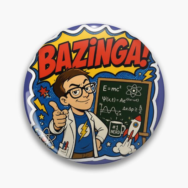 Item preview, Bazinga Comic Pop Art Sheldon Cooper Sticker designed and sold by drdoodle92 Art.