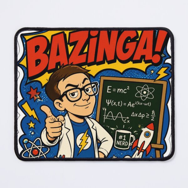 Item preview, Bazinga Comic Pop Art Sheldon Cooper Sticker designed and sold by drdoodle92 Art.