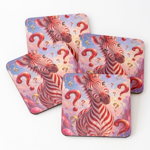 Item preview, Surreal and mysterious red zebra designed and sold by Axokris.