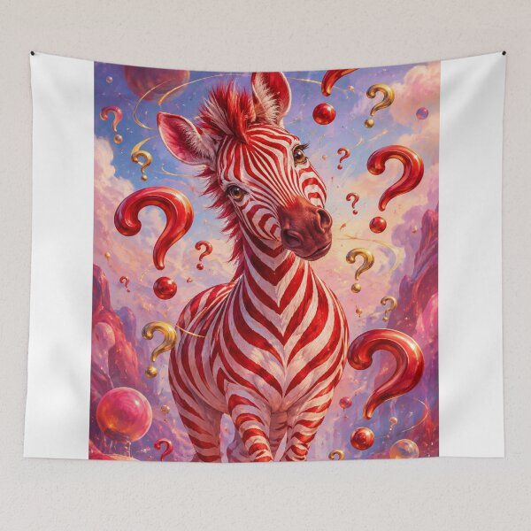 Item preview, Surreal and mysterious red zebra designed and sold by Axokris.