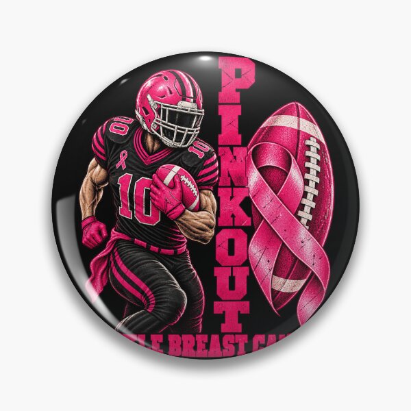 Item preview, Football Pink Out Tackle Breast Cancer Shirts Men Boys Kids designed and sold by CarlaKaise.