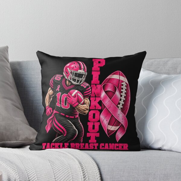 Item preview, Football Pink Out Tackle Breast Cancer Shirts Men Boys Kids designed and sold by CarlaKaise.