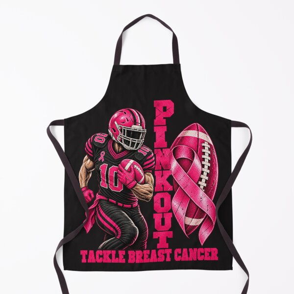 Item preview, Football Pink Out Tackle Breast Cancer Shirts Men Boys Kids designed and sold by CarlaKaise.